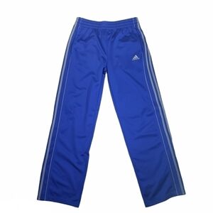 ADIDAS 3 Striped Track Pants Blue Size 18 XL